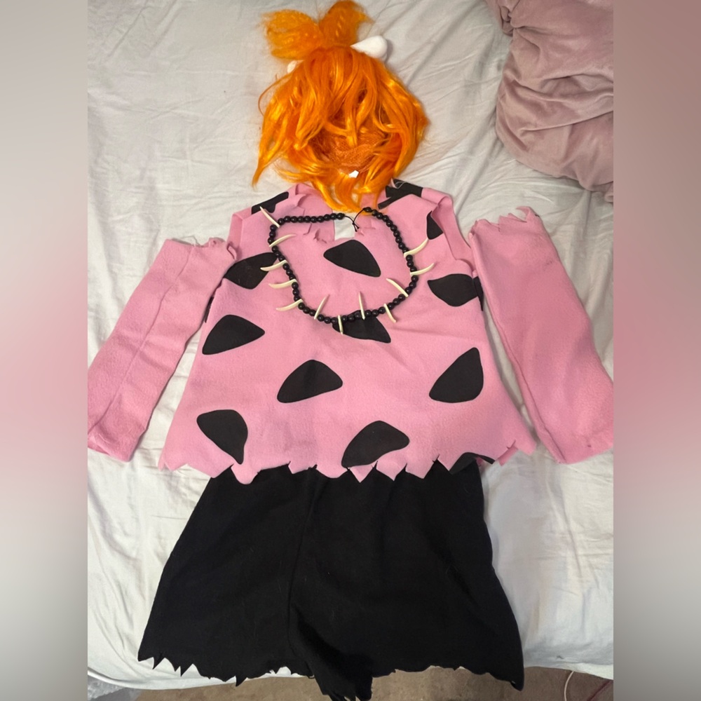 Flinstones Pink and Black Kids Costume Set